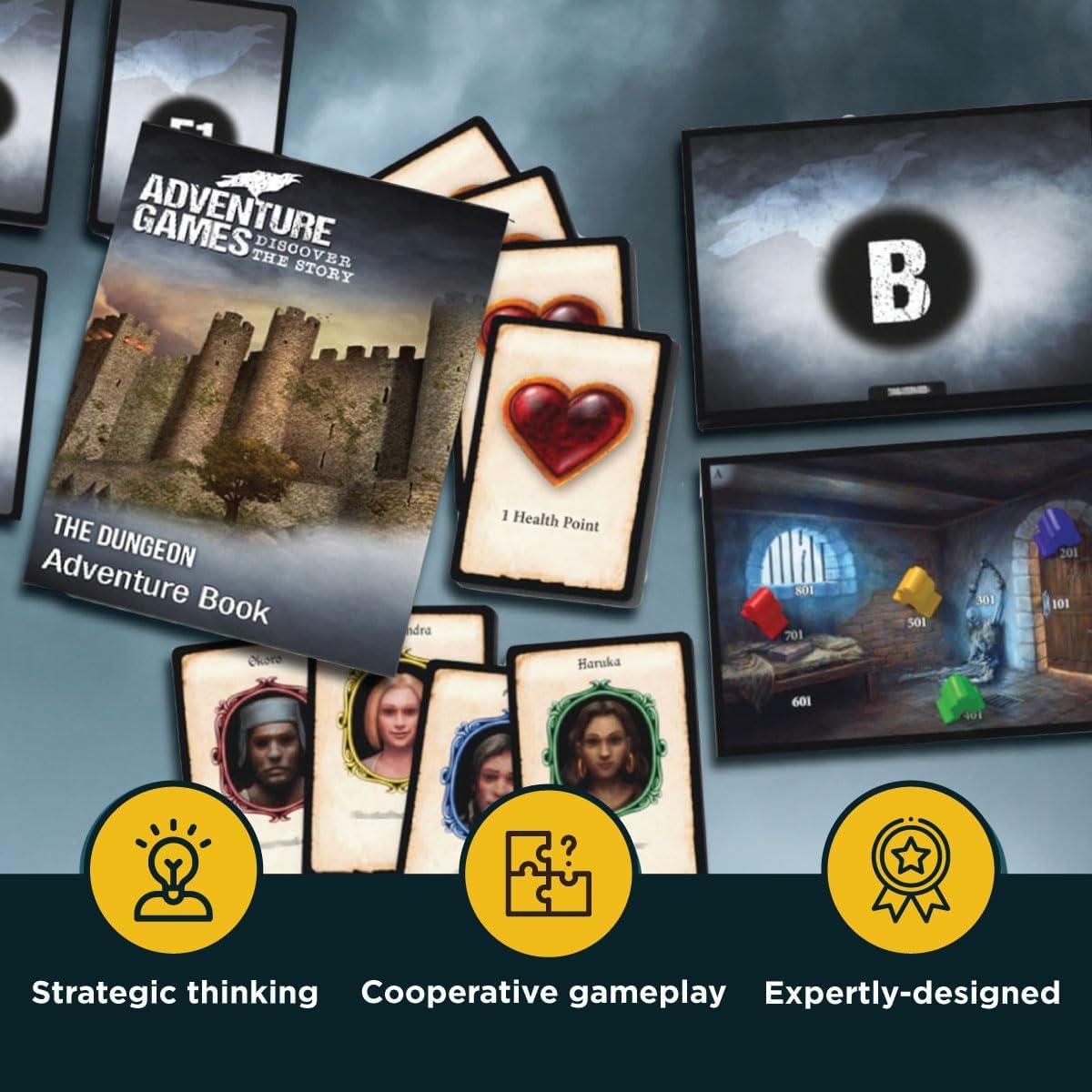 imageAdventure Games The Dungeon  A Kosmos Game from Thames ampamp Kosmos  Collaborative Replayable Storytelling Gaming Experience for 2 To 4 Players Ages 12Adventure Games The Dungeon