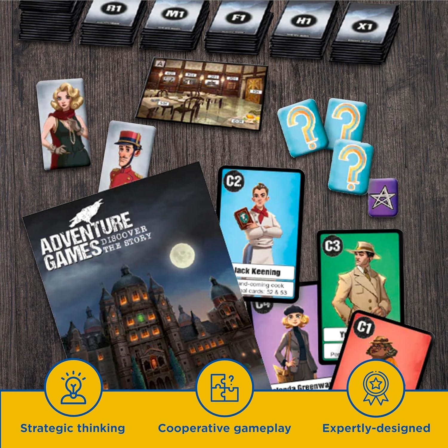 imageAdventure Games The Dungeon  A Kosmos Game from Thames ampamp Kosmos  Collaborative Replayable Storytelling Gaming Experience for 2 To 4 Players Ages 12Adventure Games Hotel Abaddon