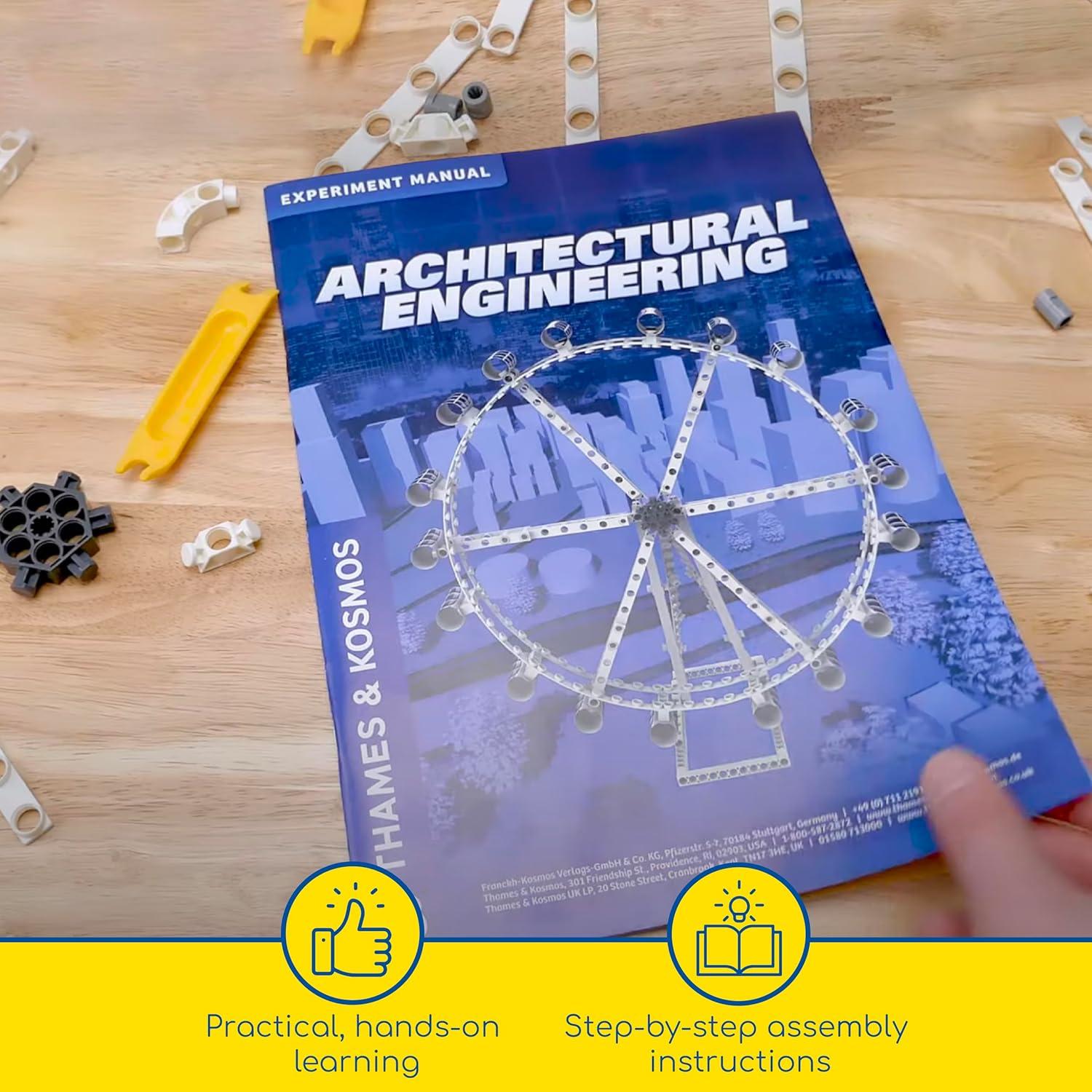 imageThames ampamp Kosmos Architectural Engineering  Science Experiment ampamp Model Building Kit  Build 26 Models of Structures ampamp Structural Elements  A Parents Choice Gold Award Winner 146 Inches