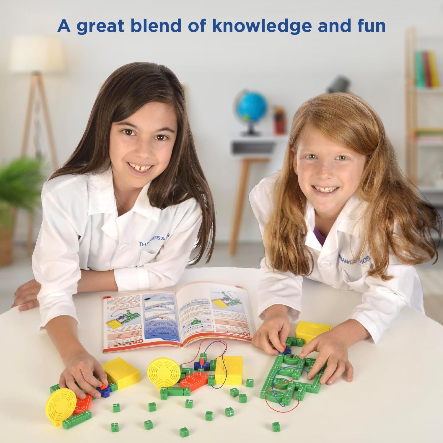 imageThames ampamp Kosmos Electricity ampamp Magnetism Science Kit  62 Safe Experiments Investigating Magnetic Fields ampamp Forces for Ages 8  Assemble Electric Circuits with Easy SnapTogether Blocks