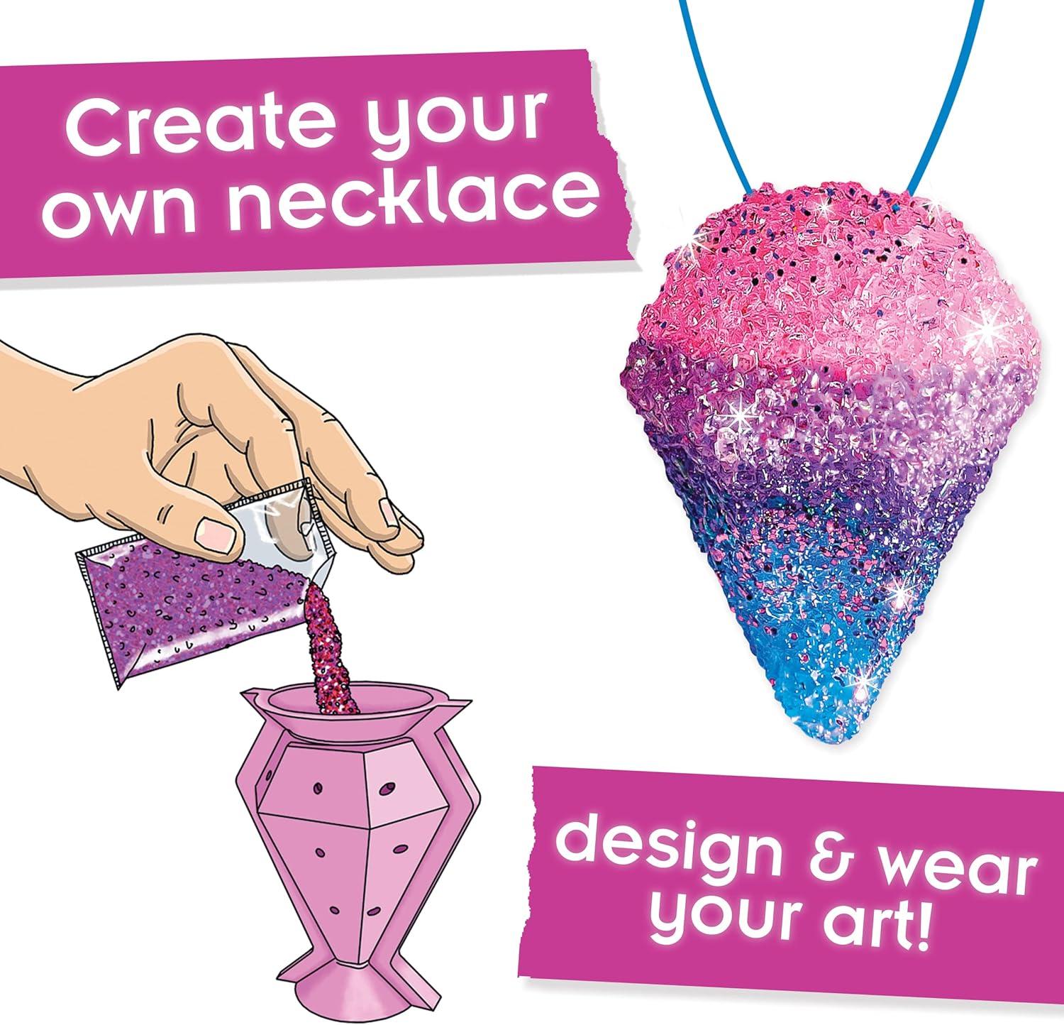 imageThames ampamp Kosmos Make Your Own Glitter Diamond Necklaces STEM Experiment Kit Make up to 9 Glitter Diamonds ampamp Design ampamp Wear Your Art DIY Activity Explore Science of Crystals ampamp Diamonds