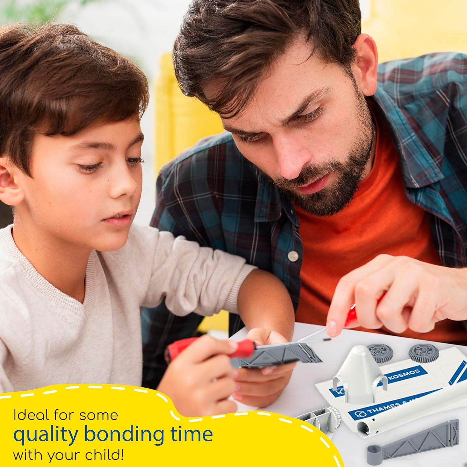 imageThames ampamp Kosmos Wind Power V40 STEM Experiment Kit  Build a 3ft Wind Turbine to Generate Electricity  Learn About Renewable Energy ampamp Power a Small Model Car  Weatherproof for Outdoor Use