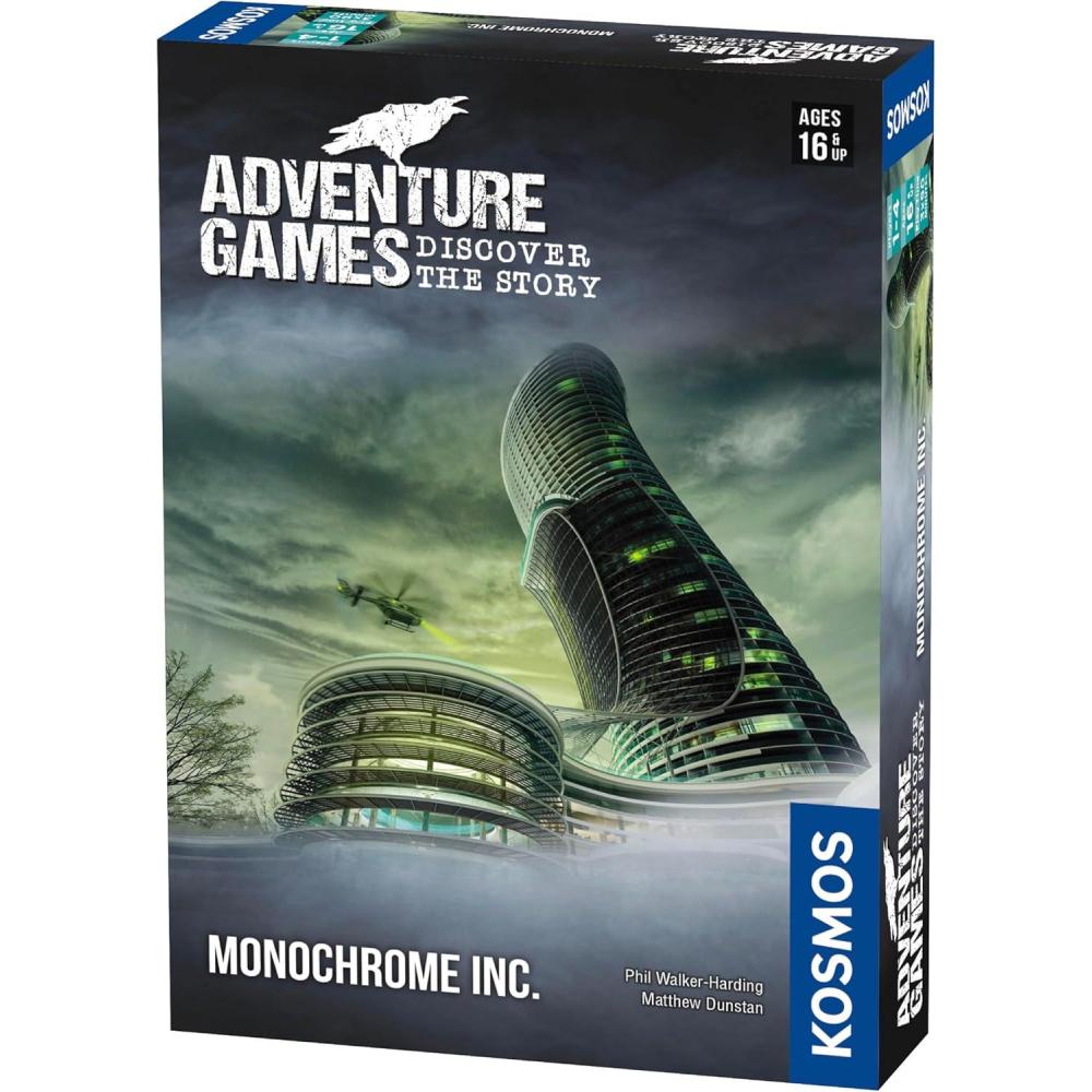 imageAdventure Games The Dungeon  A Kosmos Game from Thames ampamp Kosmos  Collaborative Replayable Storytelling Gaming Experience for 2 To 4 Players Ages 12Adventure Games Monochrome