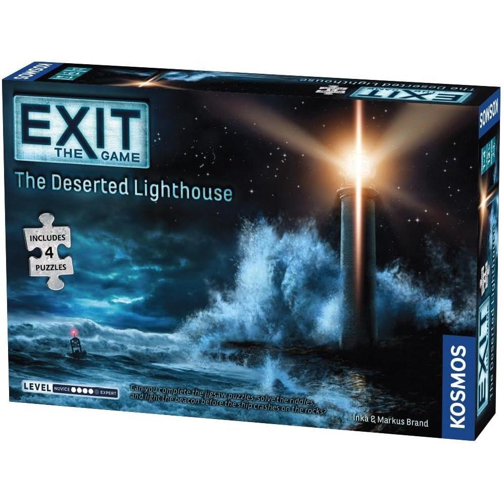 imageEXIT The Deserted Lighthouse With Jigsaw Puzzle  Exit The Game  A Kosmos Game  FamilyFriendly Jigsaw PuzzleBased atHome Escape Room Experience for 1 to 4 Players Ages 12Lighthouse