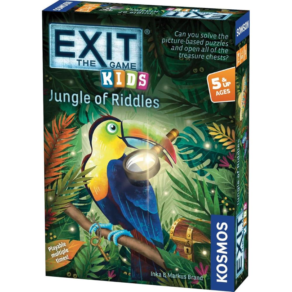 imageEXIT The Game  Kids  Jungle of Riddles  Brainteasers Kids Activity Kids Cooperative Game  Quick Game  Kids Activity