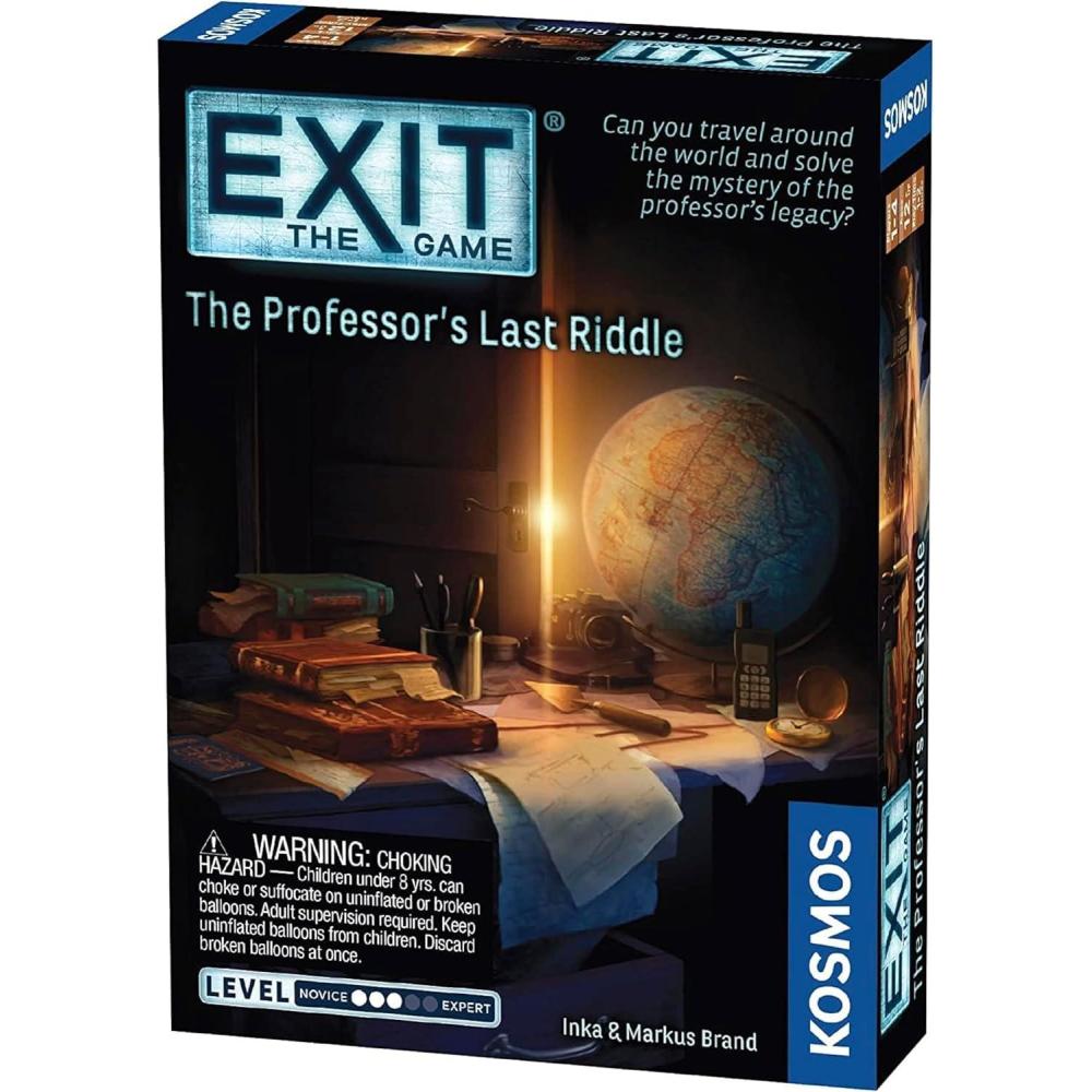 imageEXIT The Professors Last Riddle  Escape Room Brainteasers  Mystery Solving  Treasure Hunt  Kosmos Game  atHome Escape Room