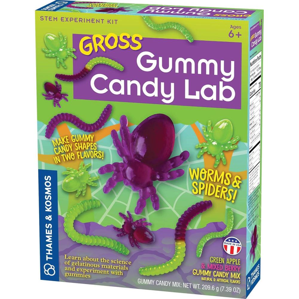 imageGross Gummy Candy Lab  Worms ampamp Spiders Sweet Science STEM Experiment Kit Make Your Own PlantBased Gummy Candies in Cool Shapes ampamp Colors  Learn Chemistry  Looks Gross Tastes Great