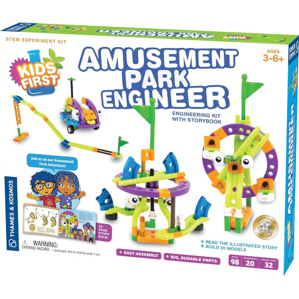 imageKids First Amusement Park Engineer  STEM Kit  Early Learning  STEM Toys  Building Kit Ages 3  Pre School Toys  Kids ScienceKids Firt Amusement Park Engineer Box