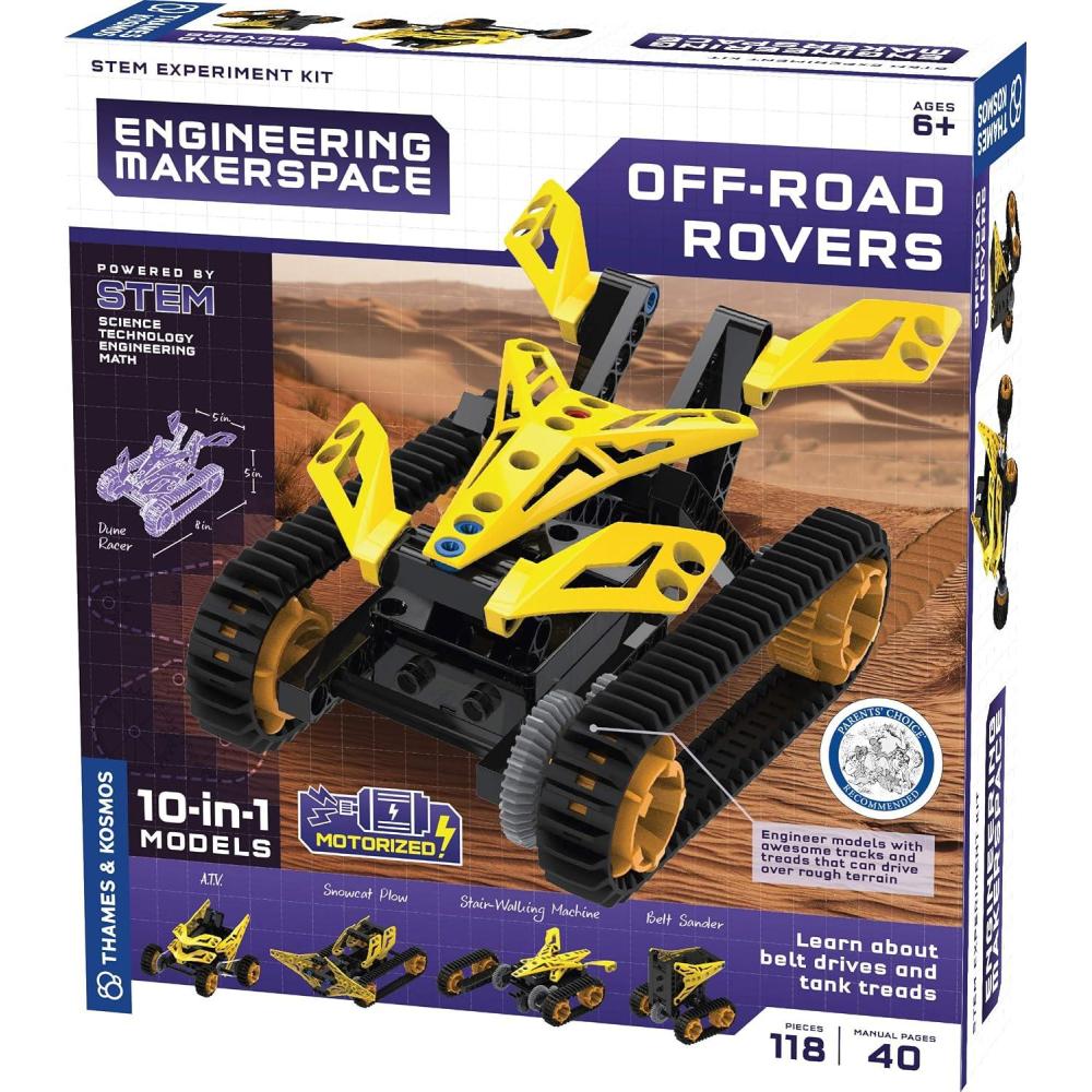 imageThames ampamp Kosmos 555063 Engineering Makerspace OffRoad Rovers Science Experiment Kit