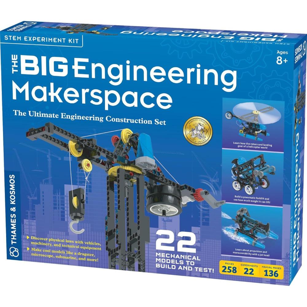 imageThames ampamp Kosmos Big Engineering Makerspace  Science Kit  22 Physics Lessons ampamp Experiments  Toy of The Year Award Finalist  Homeschool  Learning Pod  STEM Kit