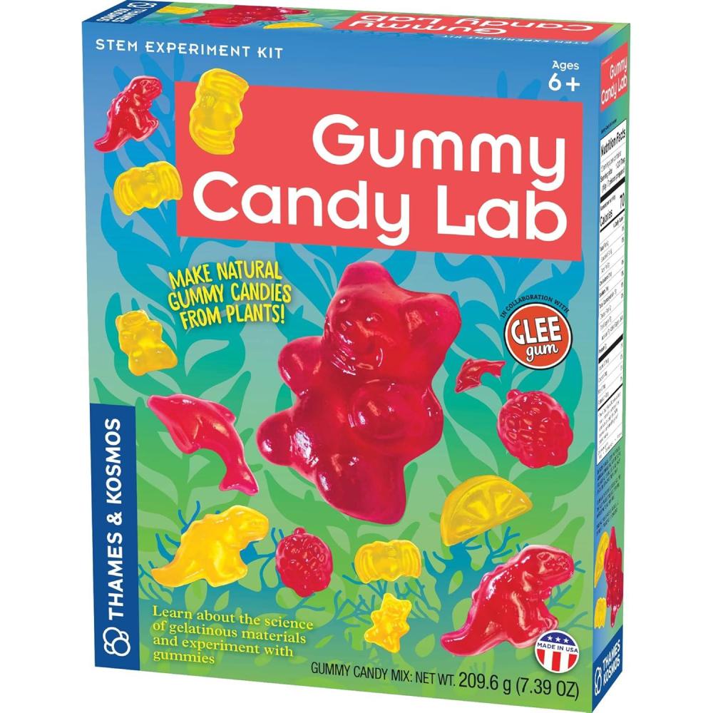 imageThames ampamp Kosmos Gummy Candy Lab  Bears Fruit Dolphins ampamp Dinosaurs Sweet Science STEM Experiment Kit Make Your Own Gummy Candies in Cool Shapes ampamp Colors  Learn Chemistry  New ampamp Improved FormulaGummy Candy Lab
