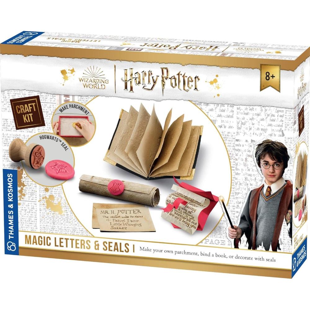 imageThames ampamp Kosmos Harry Potter Magic Letters ampamp Seals Craft Kit from Make Your Own Parchment Scrolls Tom Riddles Diary a Howler ampamp More Ideal for Fans Ages 8 Great DIY Activity Gift for All Ages