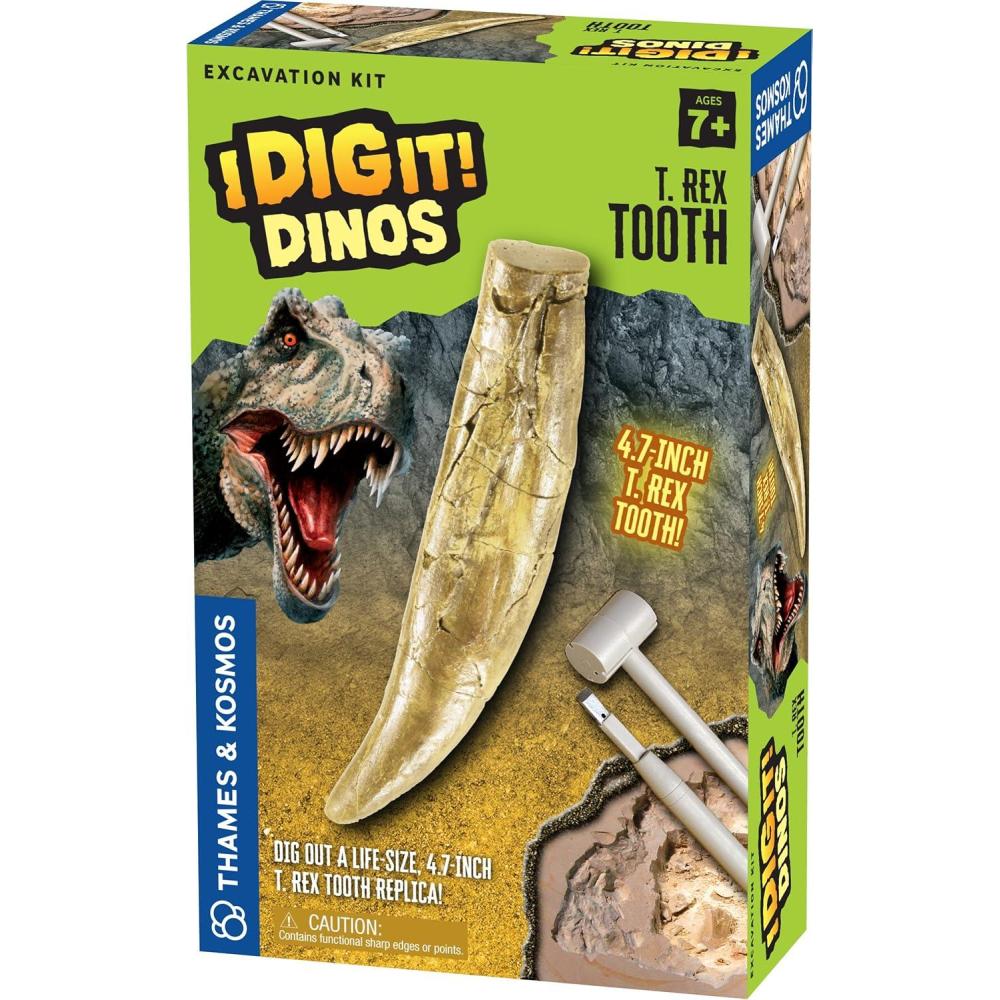 imageThames ampamp Kosmos I Dig It Dinos  T Rex Tooth Excavation  Science Kit  Dinosaur Toy  Excavate A Giant Tyrannosaurus Rex Dinosaur Tooth  Oppenheim Toy Portfolio Platinum Award Winner