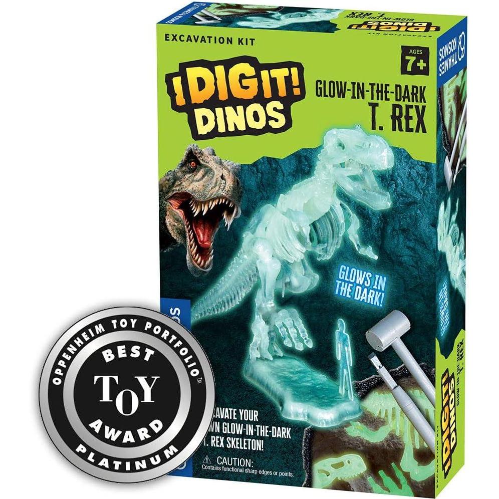 imageThames ampamp Kosmos I Dig It Dinos GlowinTheDark T Rex Excavation  Science Kit  Glowing Tyrannosaurus Rex Dinosaur Skeleton  Paleontology  Oppenheim Toy Portfolio Platinum Award  Dinosaur Toy