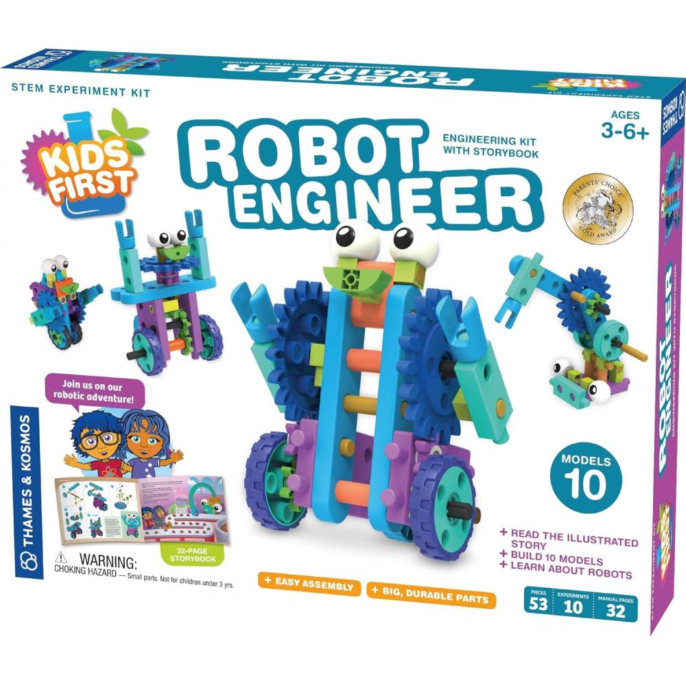 imageThames ampamp Kosmos Kids First Robot Engineer Kit and StorybookRobot Engineer standard box packaging