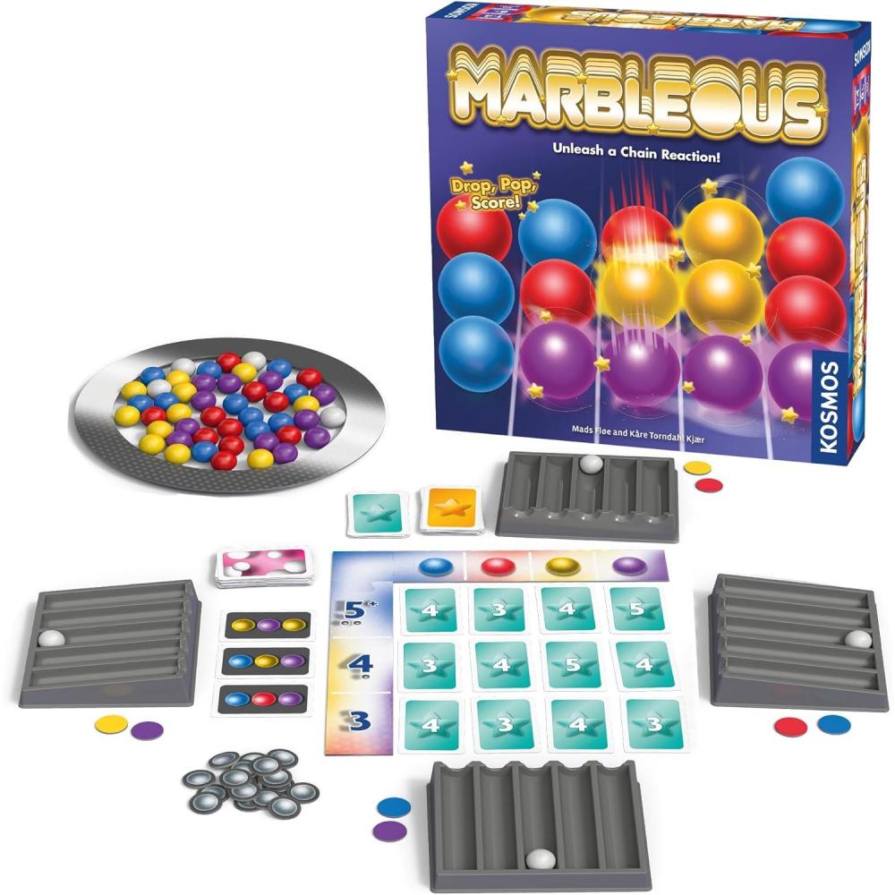 imageThames ampamp Kosmos Marbleous  Colorful Marble Strategy Game  30 Minute Playtime  Family Game Night 14 Players  Ages 8 ampamp UP