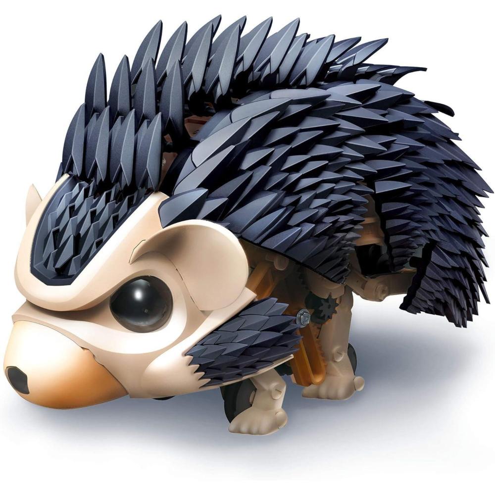 imageThames ampamp Kosmos My Robotic Pet Tumbling Hedgehog Build Your Own Sound Activated Tumbling Rolling Scurrying Pet STEM Experiment Kit Toy of The Year Award FinalistHedgehog Rolling Robot