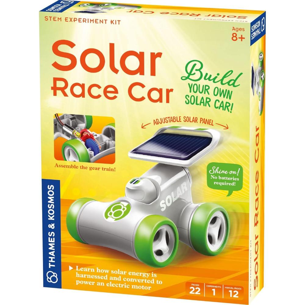 imageThames ampamp Kosmos Solar Race Car STEM Experiment Kit  Build a SolarPowered Race Car  No Batteries Required  Learn About Photovoltaic Technology ampamp Sustainability  Solar Panel Included  for Ages 8