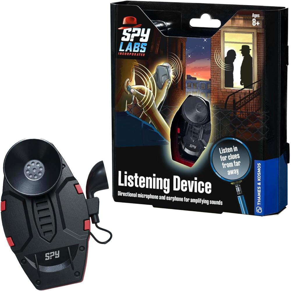 imageThames ampamp Kosmos Spy Labs Inc Listening Toy Listen ampamp Gain Top Secret Intel  Essential Tools and Tricks of The Trade from The Detective Gear Experts for Kid Investigators