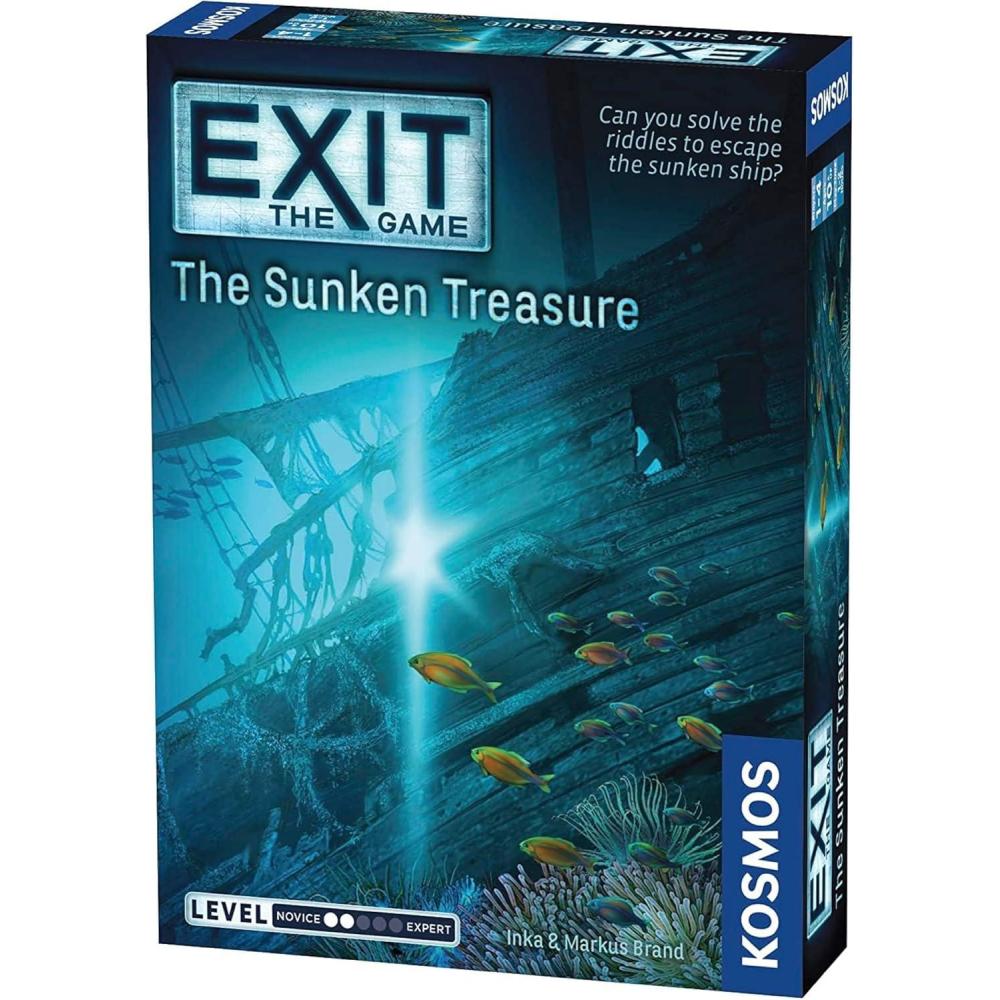imageThe Sunken Treasure  Exit The Game  A Kosmos FamilyFriendly CardBased AtHome Escape Room Experience for 1 To 4 Players Ages 10