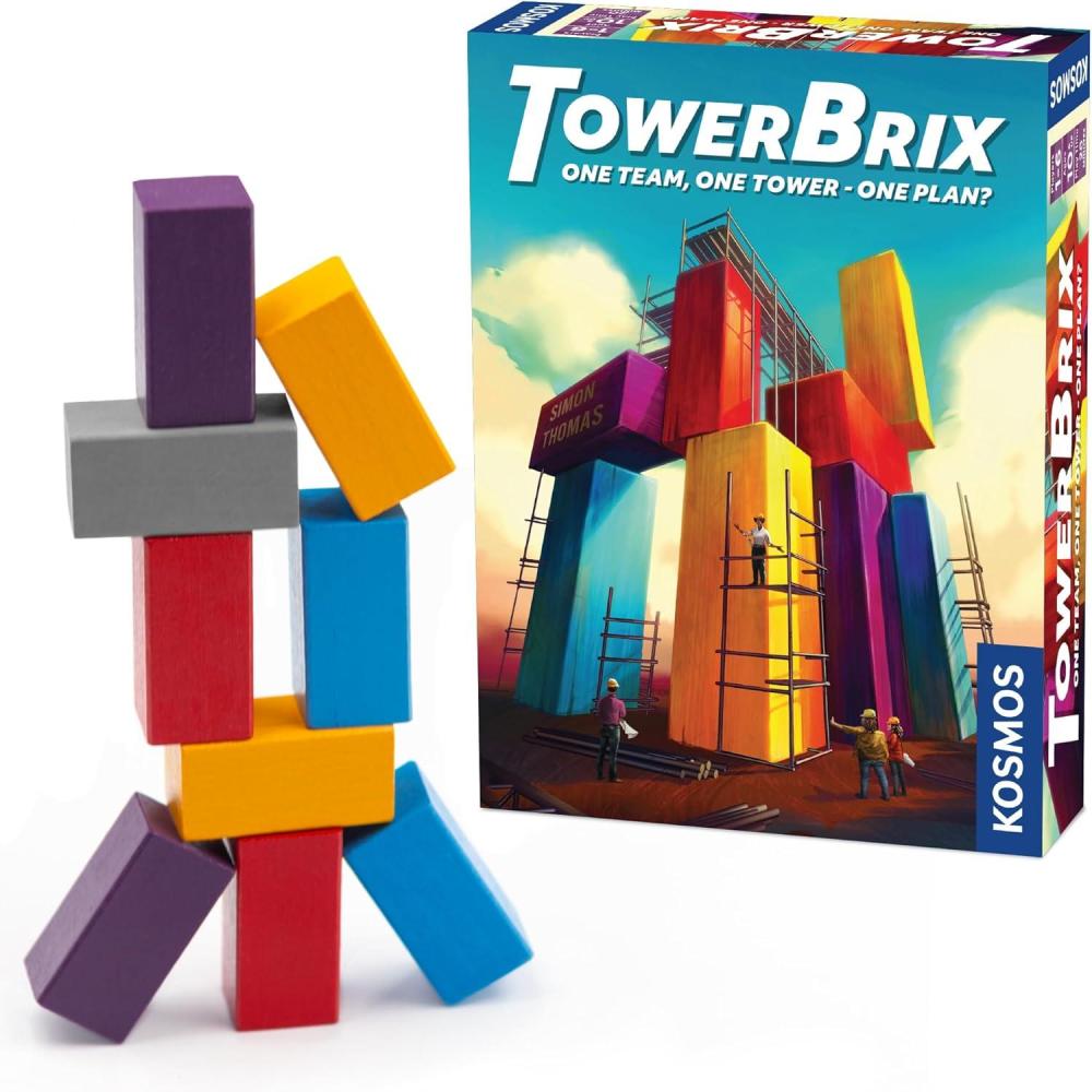 imageTowerbrix  Cooperative Building Game  Quick Family Game  Hidden Objective  Ages 10 ampamp UP  Kosmos