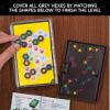 Ingenious: Single-Player Travel Edition, Kosmos, Fast-Paced, Addictive, and Easy-to-Learn, Convenient Self Contained Carrying Case, Solo Geometric Puzzle Game, for Ages 8 and Up