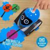 Thames & Kosmos Huey: The Line-Tracking, Color-Sensing Robot | Screen-Free Coding & Robotics Kit for Ages 5+ | Pre-Built Robot w/Color Sensor, Puzzle-Shaped Coding Discs | No Smart Device Required