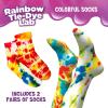 Thames & Kosmos Ooze Labs Rainbow Tie-Dye Lab STEM Experiment Activity Kit | Design & Make Your Own Tie-Dye Socks & Scrunchies | Explore The Science of Color Mixing & Dyeing | Great Party Activity