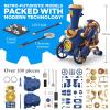 Thames & Kosmos TrainBots: 2-in-1 STEAM Maker Kit | Build 2 Steampunk Robots w/LED Lights | Explore Robots & Engineering | Includes Ultrasonic Atomizer | Ages 8+ with Help; 12+ for Independent Play