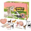 Thames & Kosmos I Dig It! Horses Excavation Gift Set | 18 Excavation Kits w/Plastic Horse Figurines Inside | Party Favors, Stocking Stuffers, Easter Baskets | 8 Unique Horses to Collect