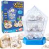 Wow in The World – 10 Real Break-Open Crystal Geodes with Display Case – Bonus Goggles & Magnifying Glass, Companion Audio Content, STEM Toy for Boys & Girls 6+ by Thames & Kosmos(7.6 x 11 x 3 inches)