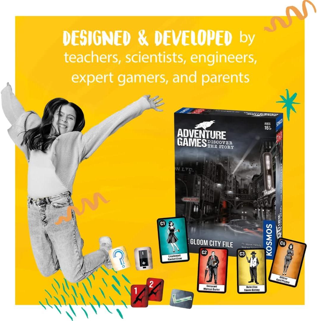 imageAdventure Games The Gloom City File  A Kosmos Game from Thames ampamp Kosmos  Collaborative Replayable Storytelling Gaming Experience for 1 to 4 Players Ages 16Gloom City