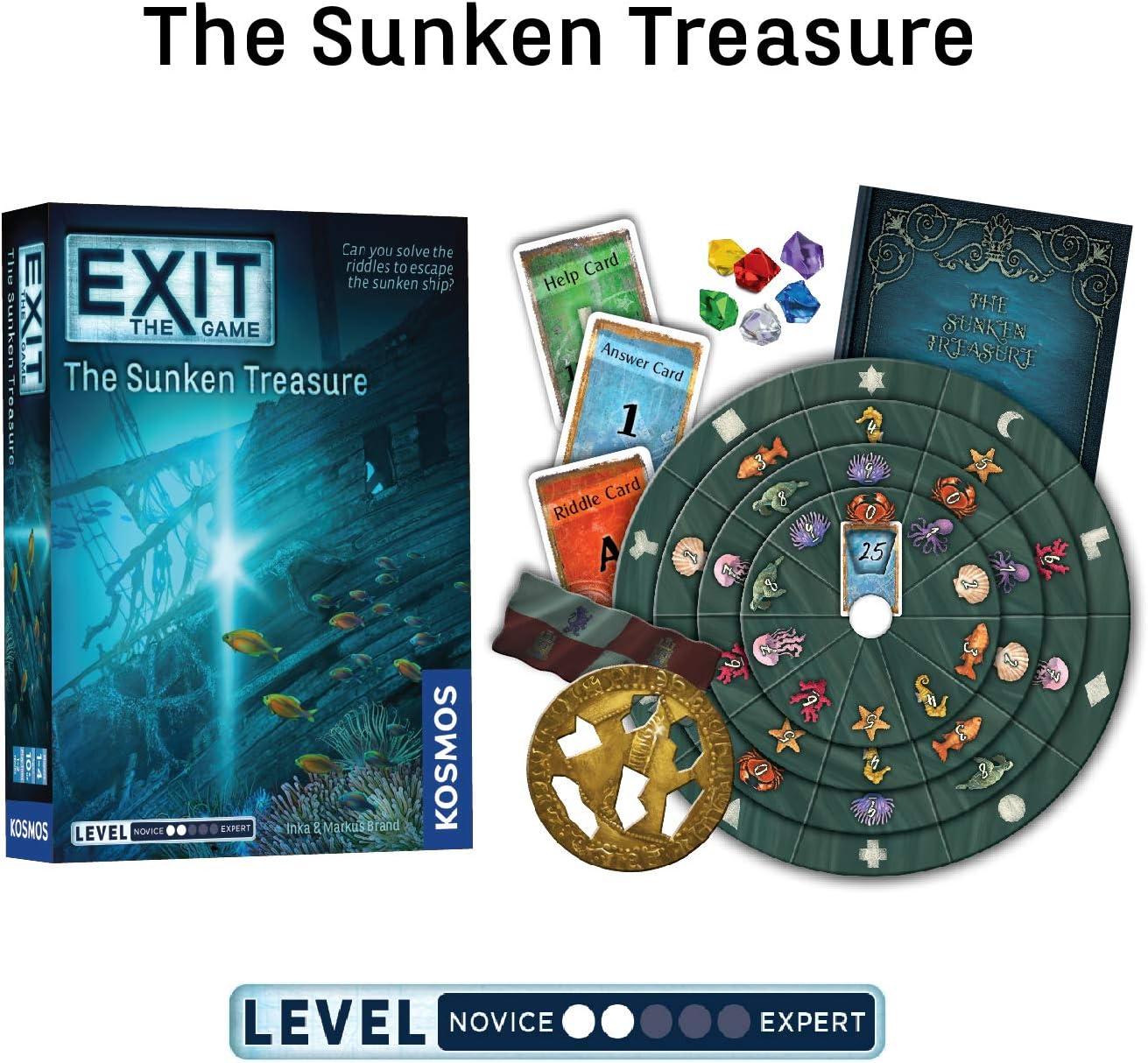 imageEXIT The Game 4Pack Escape Room  Beginner Bundle  Haunted Roller Coaster Sunken Treasure Mysterious Museum House of Riddles  FamilyFriendly Cooperative Game  1 4 Players Ages 10