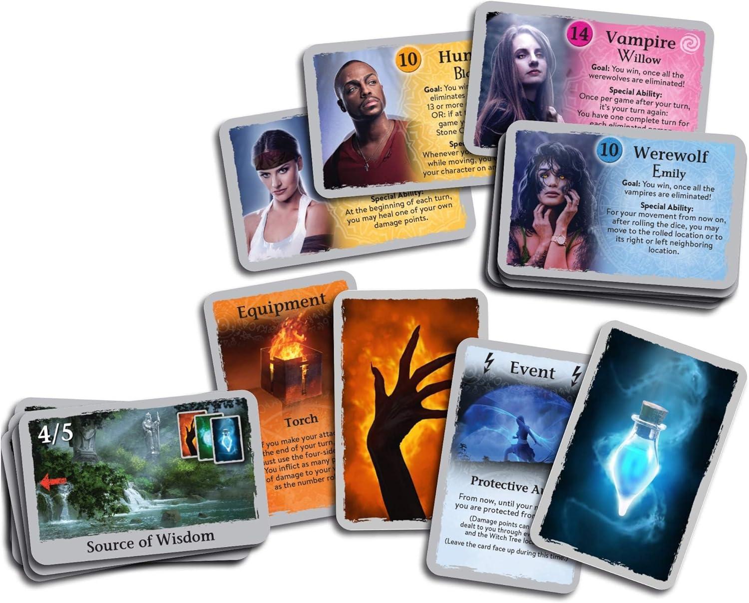 imageFangs  Thames ampamp Kosmos  Party Game  Vampires v Werewolves v Humans  Social Deduction  RolePlaying  5 to 8 Players  Ages 10 and up