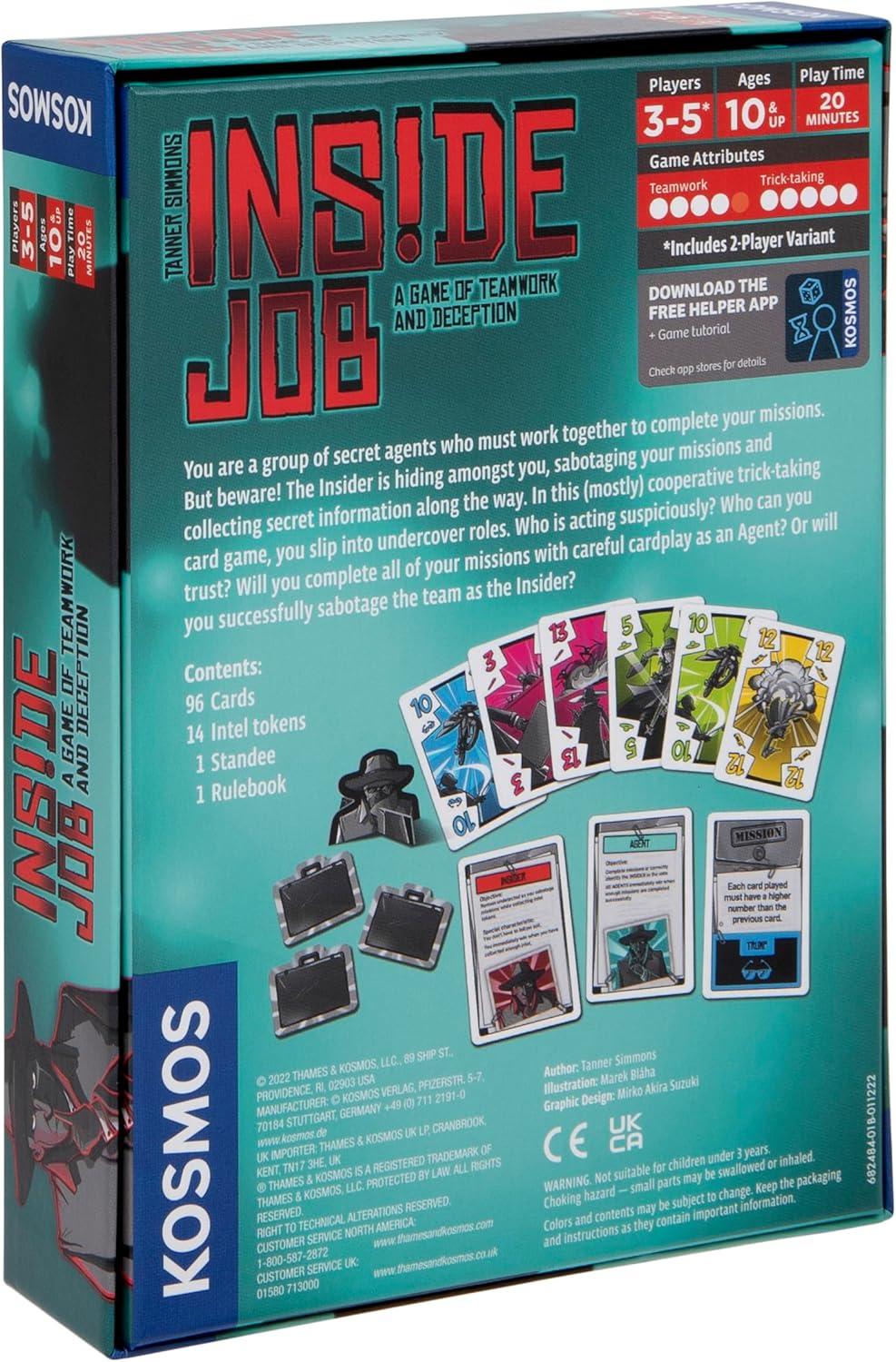 imageInside Job  Social Deduction Game  Card Game  Family Games  Kosmos  25 Players  Spy Games  FastPaced