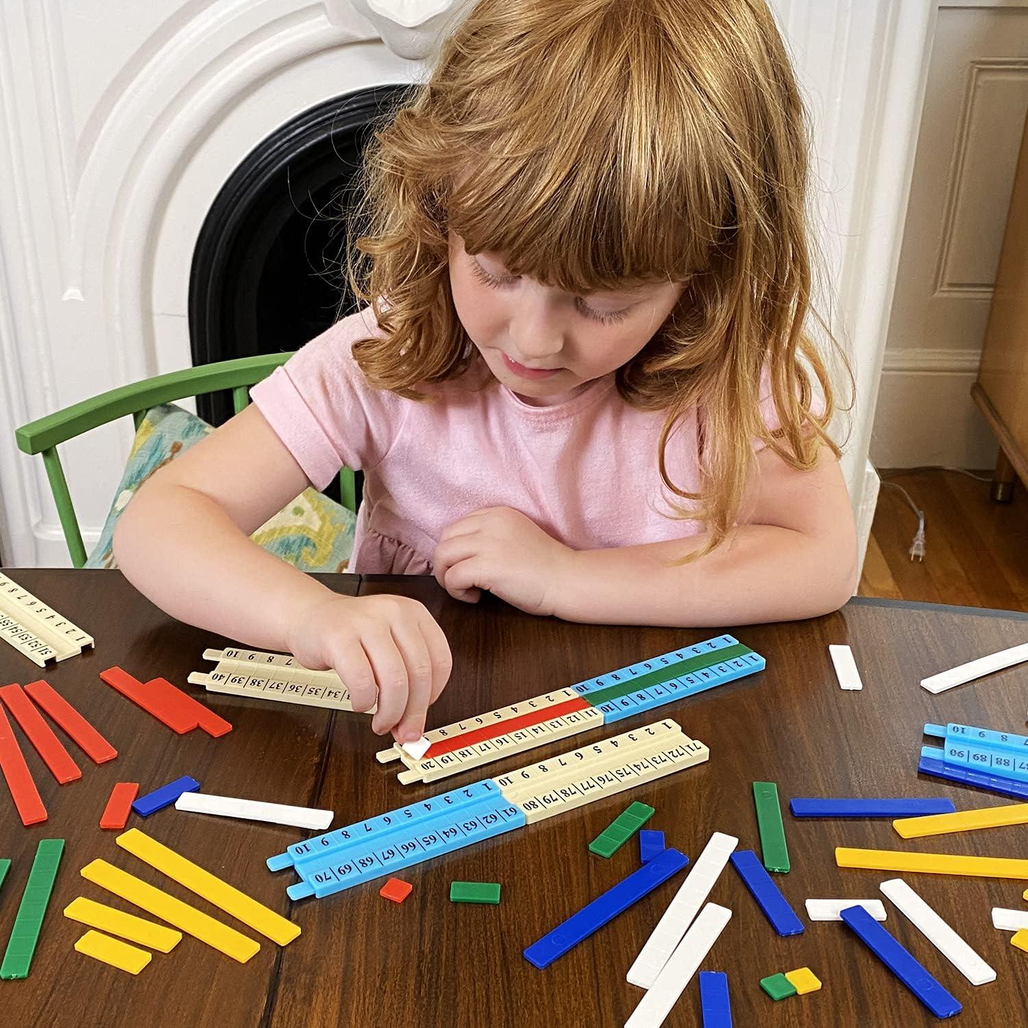 imageKids First Math Number Track Math Kit wLesson Guide  Develop Skills in Counting Sorting Sequencing Pattern Recognition ampamp More  Visual Handson Math for atHome or Classroom Learning Ages 3