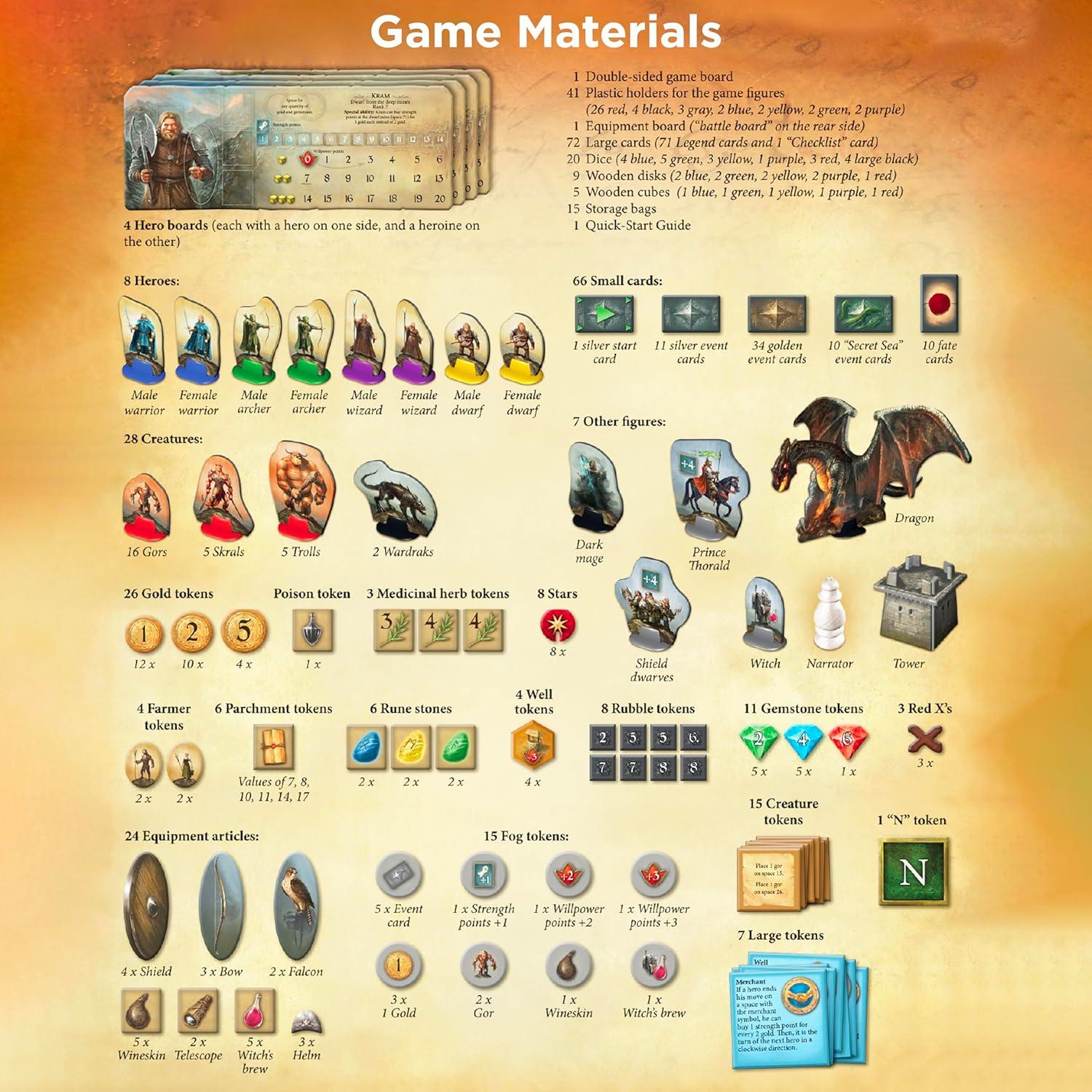 imageLegends of Andor Board Game  Cooperative Strategy Adventure Game By KOSMOS  Spiel Des Jahres Kennerspiel WinnerLegends of Andor Board Game