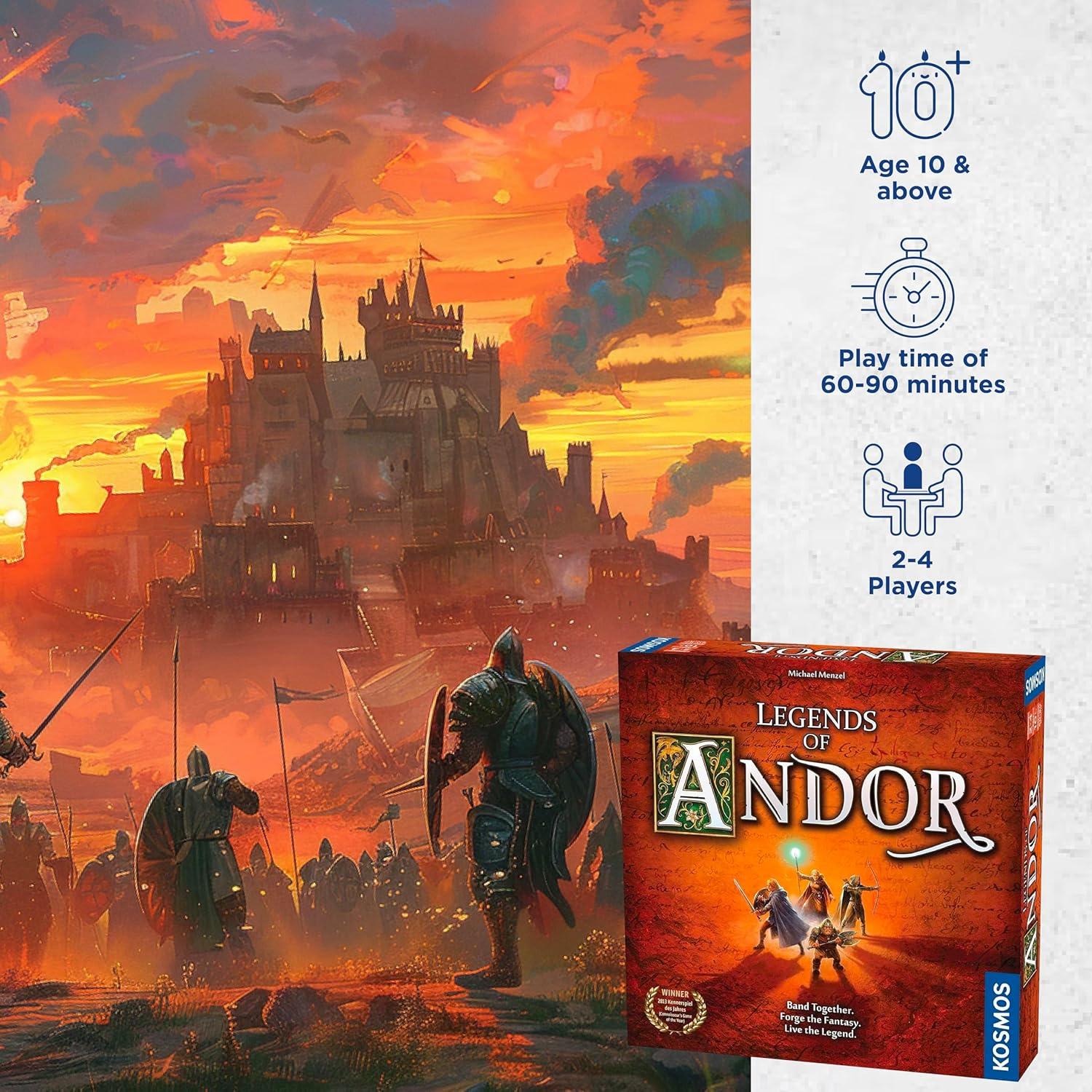 imageLegends of Andor Board Game  Cooperative Strategy Adventure Game By KOSMOS  Spiel Des Jahres Kennerspiel WinnerLegends of Andor Board Game