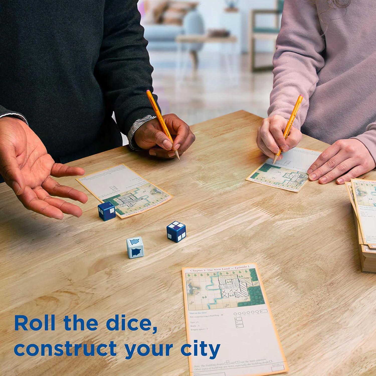 imageMy City Roll and Build  Board Games  Dice Game  Roll and Write  1 to 6 Players  Kosmos  16 Players  FastPaced Game
