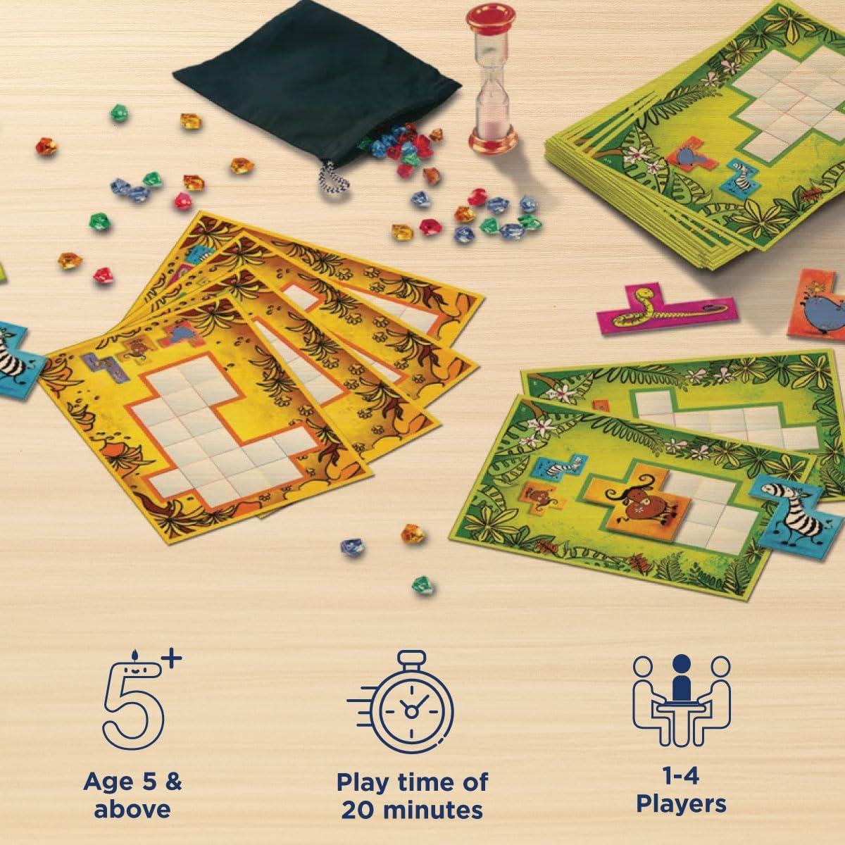 imageThames ampamp Kosmos  Ubongo Junior  Sprint to Solve The Puzzle  Family Friendly Board Game Great for Kids  Highly RePlayable  Quality Components