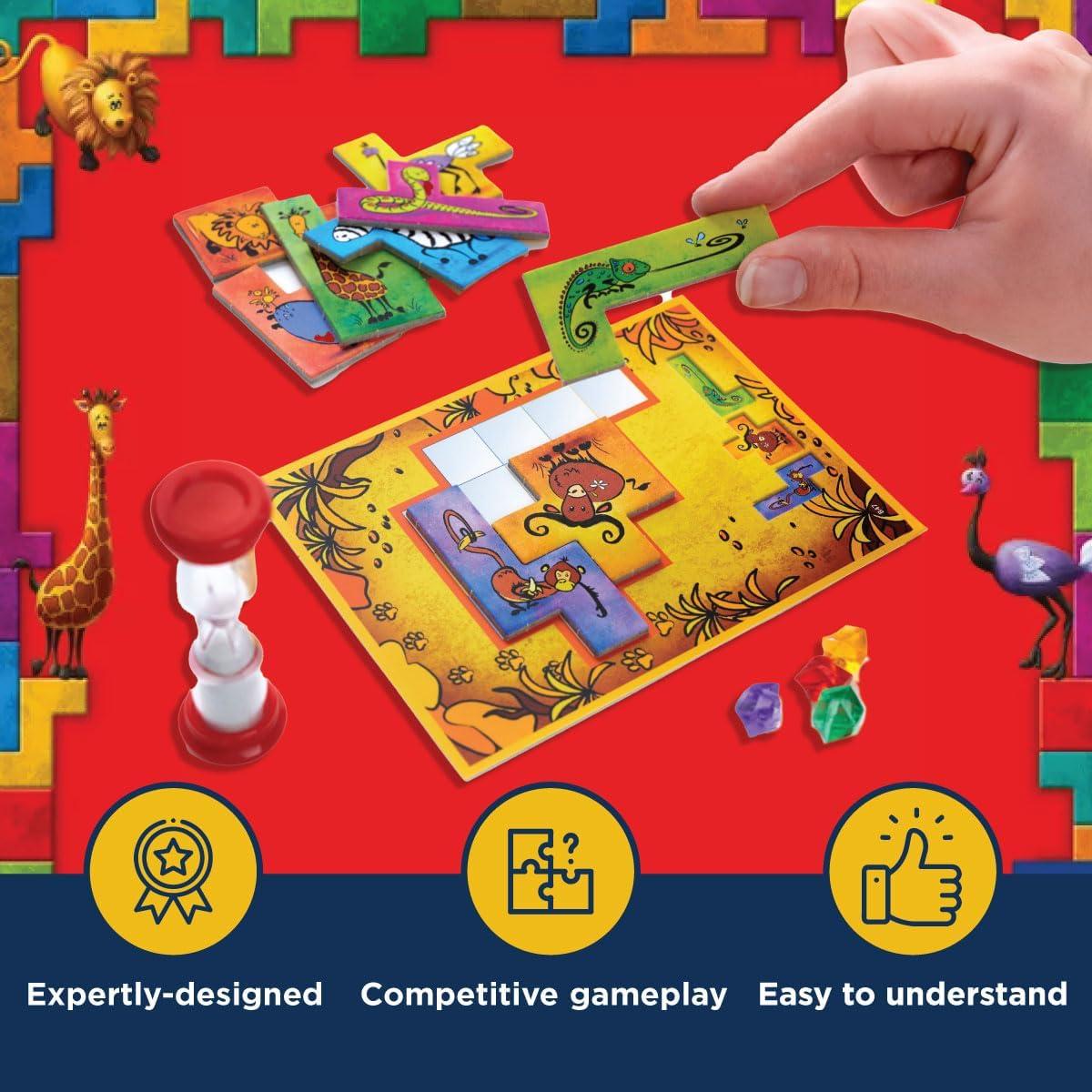 imageThames ampamp Kosmos  Ubongo Junior  Sprint to Solve The Puzzle  Family Friendly Board Game Great for Kids  Highly RePlayable  Quality Components