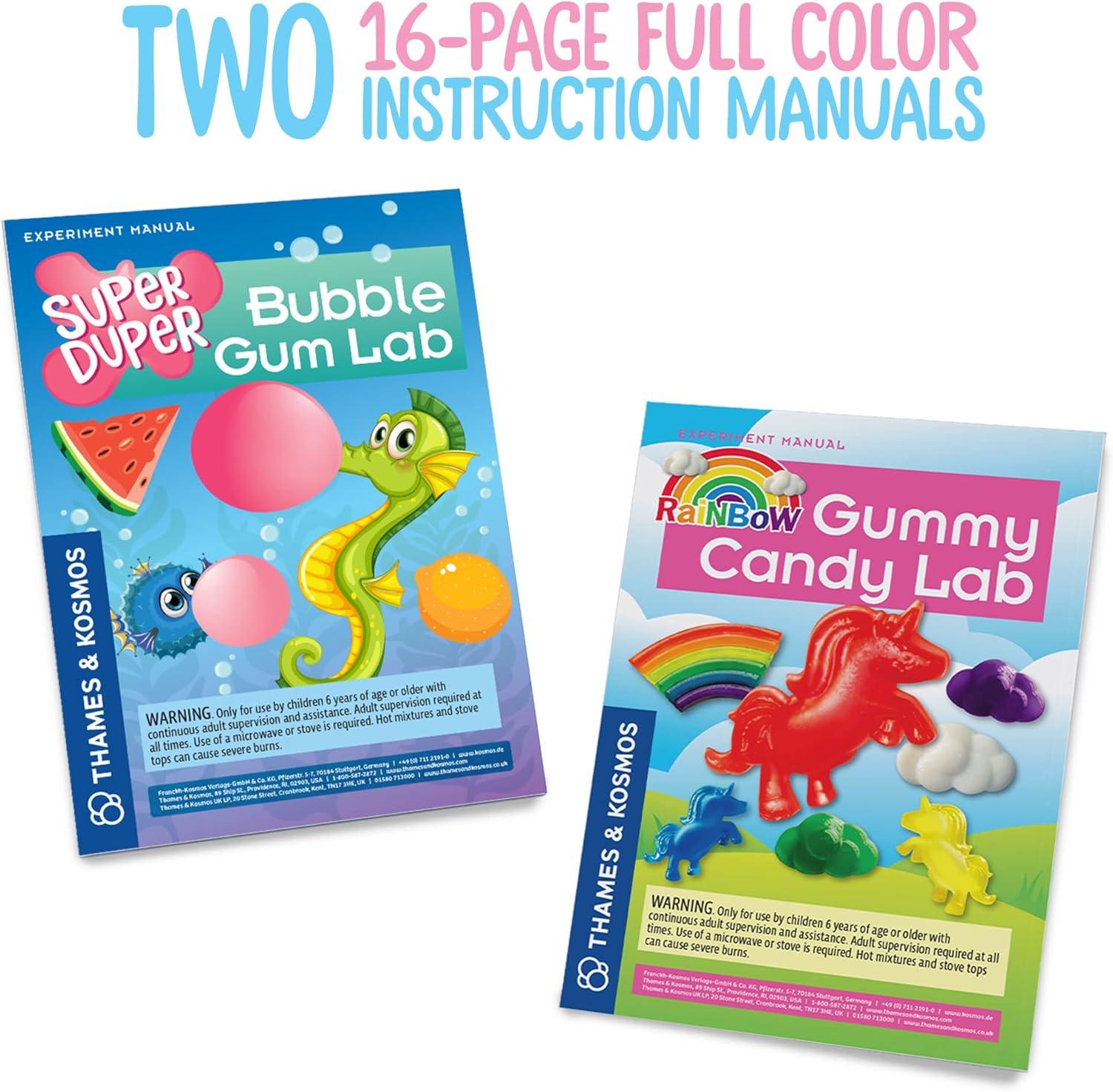 imageThames ampamp Kosmos 2in1 Ultimate Candy Science Kit  Super Duper Bubble Gum Lab STEM Kit ampamp Rainbow Gummy Candy Lab STEM Kit  2 CandyMaking Experiment Kits for Ages 6