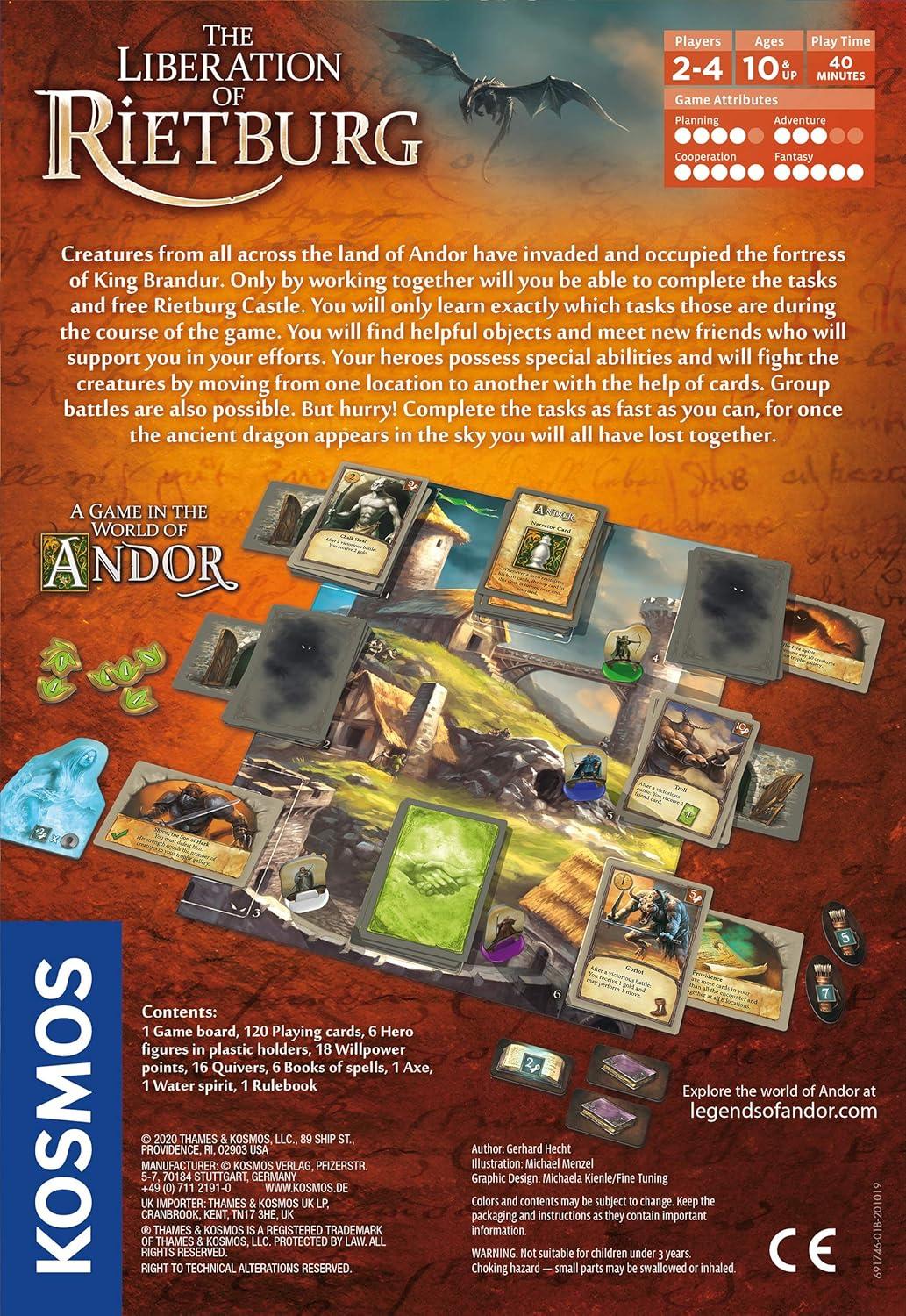 imageThames ampamp Kosmos 691746 Kosmos The Liberation of Rietburg World of Andor Coop Game 24 Players Ages 10  Brown