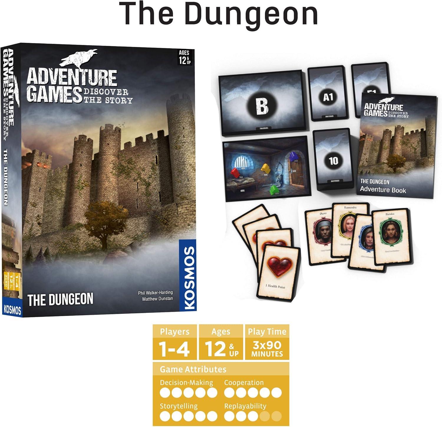 imageThames ampamp Kosmos Adventure Games 2Pack Bundle The Dungeon Monochrome Inc Collaborative Replayable Storytelling Gaming Experience 1 to 4 Players