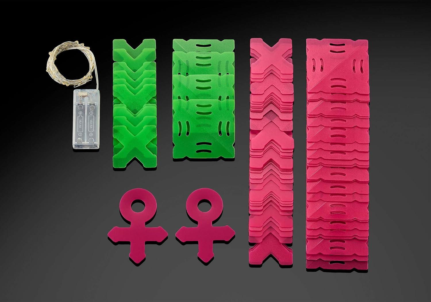 imageThames ampamp Kosmos Creatto Glowing Panda ampamp Monochrome Crew LightUp 3D Puzzle Kit  Includes Creatto Puzzle Pieces to Make Your Own Illuminated Craft Creations  DIY Activity Kit ampamp LED LightsShining Sweetheart