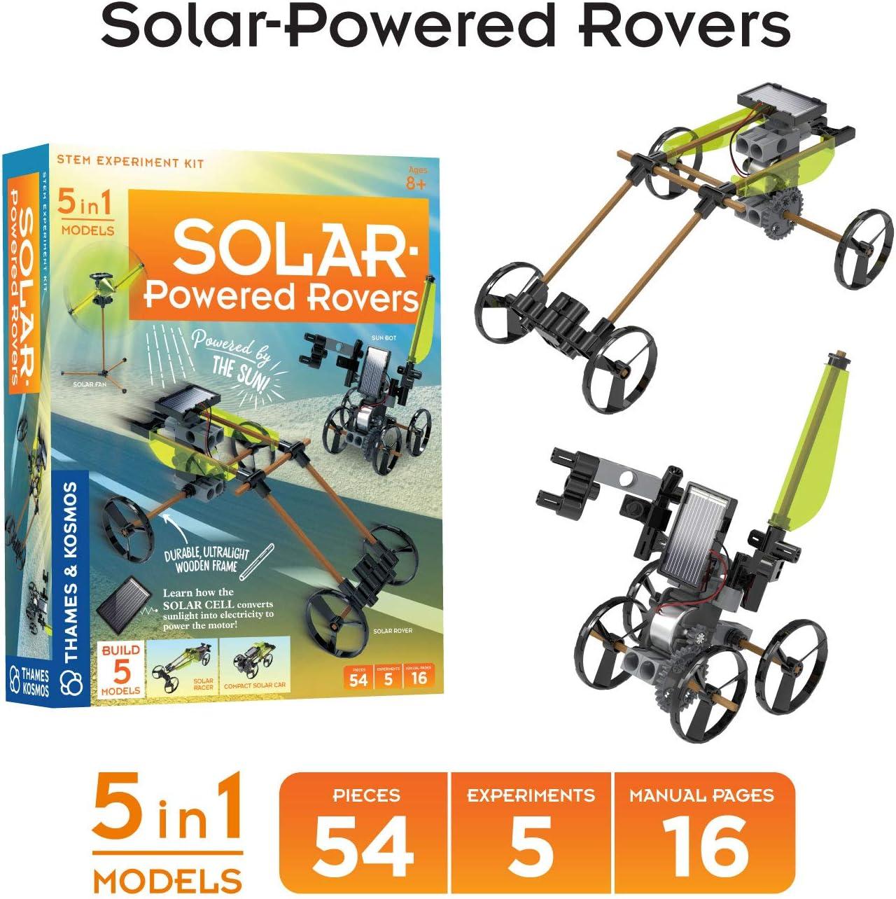 imageThames ampamp Kosmos Fun Educational Engineering 3Pack Bundle Ultralight Airplanes Rubber Band Racers SolarPowered Rovers Learn About The Physics of Flight Energy Conversion ampamp Solar Energy