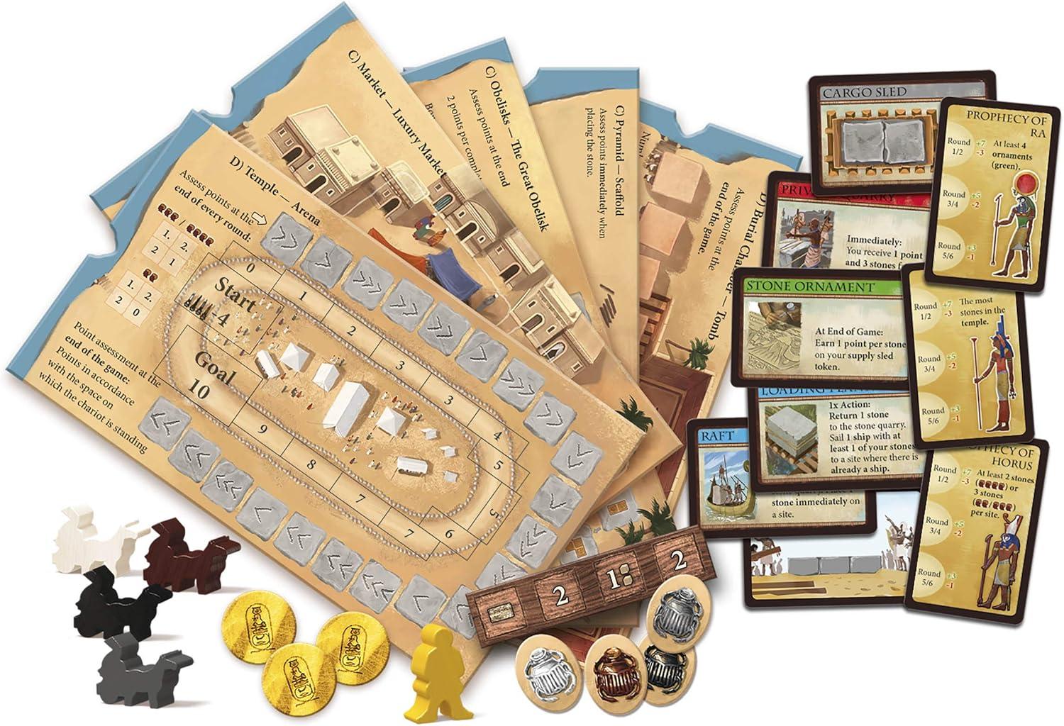 imageThames ampamp Kosmos Imhotep A New Dynasty Expansion Pack for Award Winning Family Board Game by Kosmos  24 Players  Ages 10 Bronze