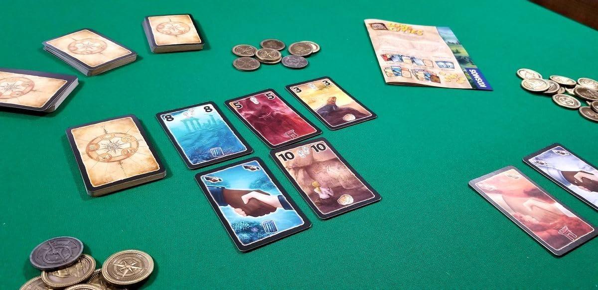 imageThames ampamp Kosmos Lost Cities Rivals Card Game  Strategy Auction Adventure  Vibrant Colors for Two to Four Players  Family Friendly Fun by Kosmos
