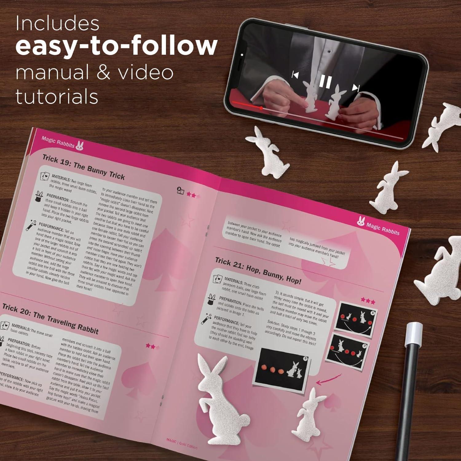 imageThames ampamp Kosmos Magic Gold Edition  Playset with 150 Tricks  96 Page Full Color Instruction Manual  42 Props  Video Tutorials  Fun for Kids 8