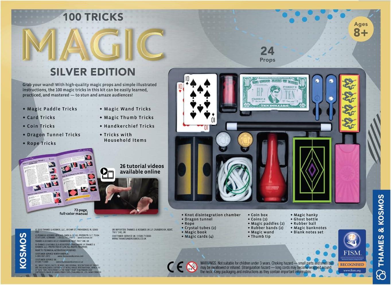 imageThames ampamp Kosmos Magic Silver Edition Playset with 100 Tricks